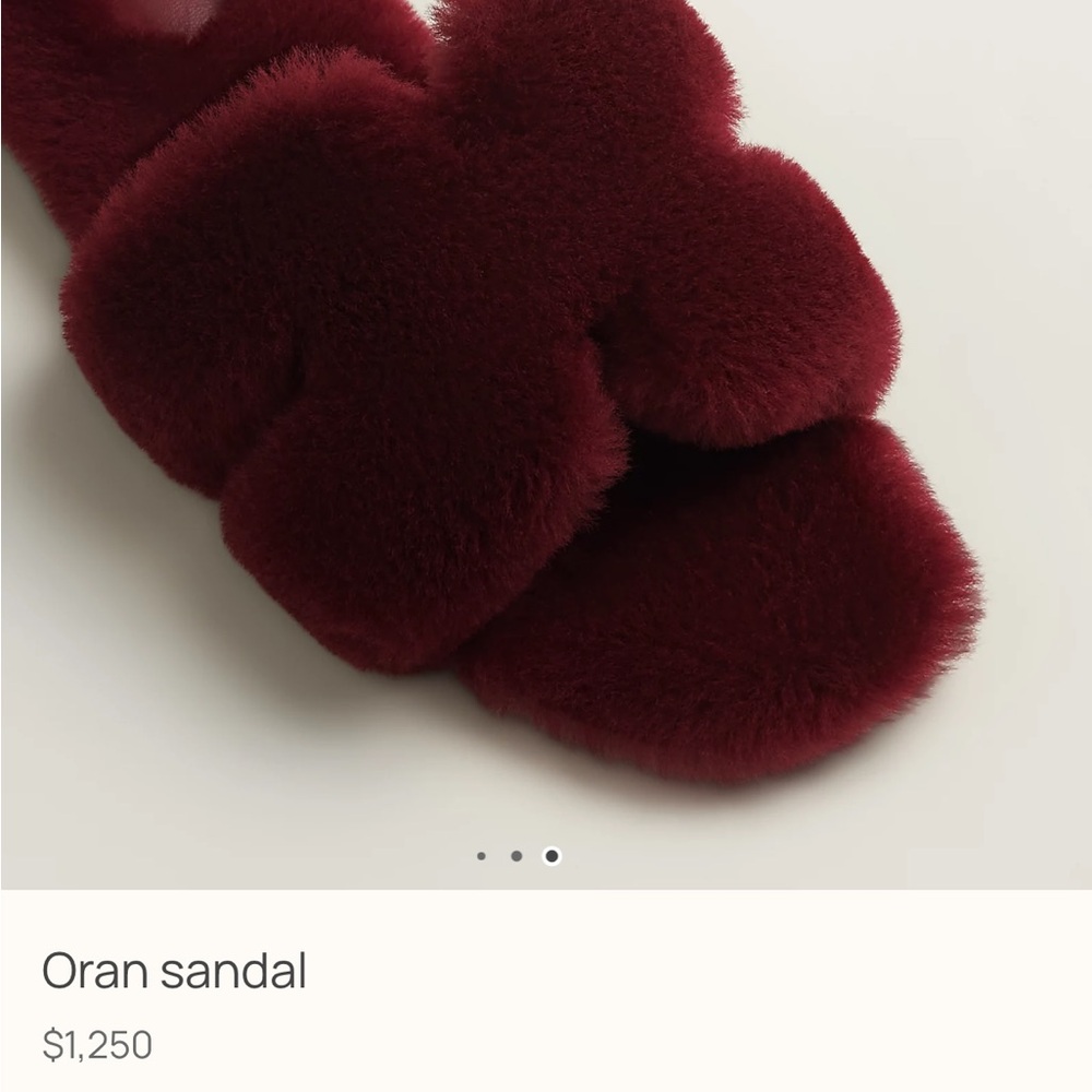 Hermes Oran Rouge H Sandals - NEW size 40 - Picture 2 of 4